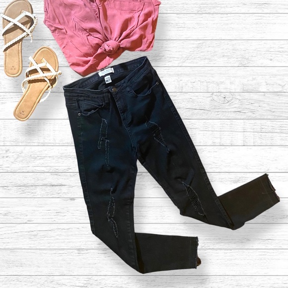 Judy Blue Pants - Judy Blue Black Skinny Jeans (28/7)